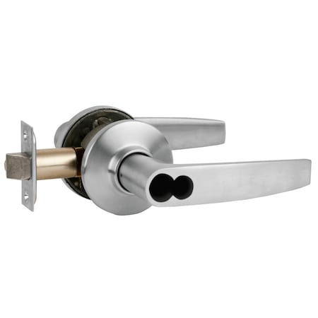 Schlage Grade 2 Tubular Lock, Storeroom Function, Schlage FSIC Less Core, Jupiter Lever, Satin Chrome Finish S80JD JUP 626